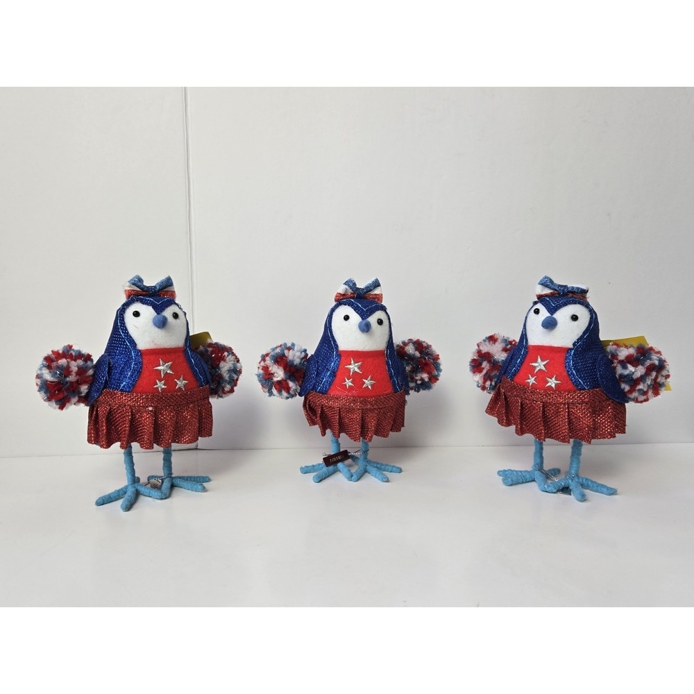 Target Sun Squad‎ Featherly Friends bird felt NWT Cheery lot of 3 4th July